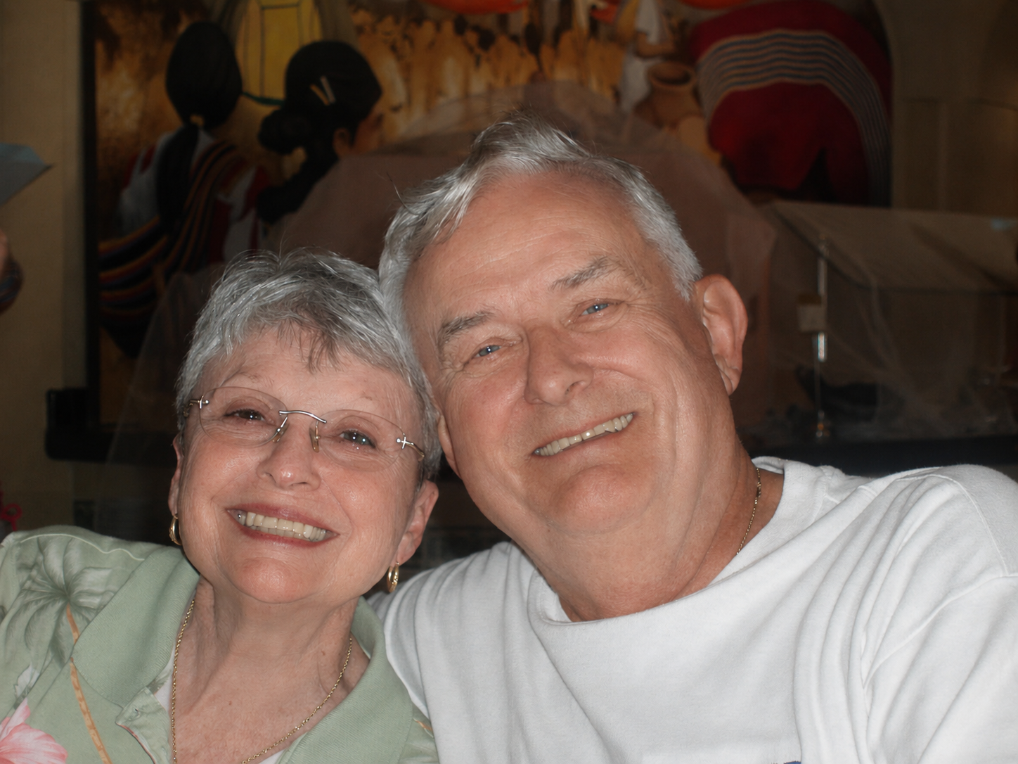 Bev and Sonny Gilman smiling together